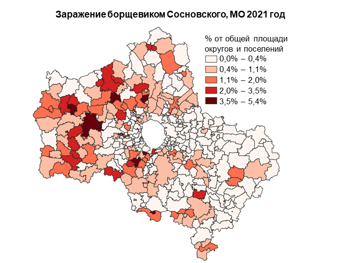 Карты распространения борщевика Сосновского, или зачем мы сделали свою карту распространения борщевика в Московской области за 2021 год